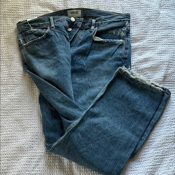 Agolde Riley Cropped Jeans - Picture 2 of 7